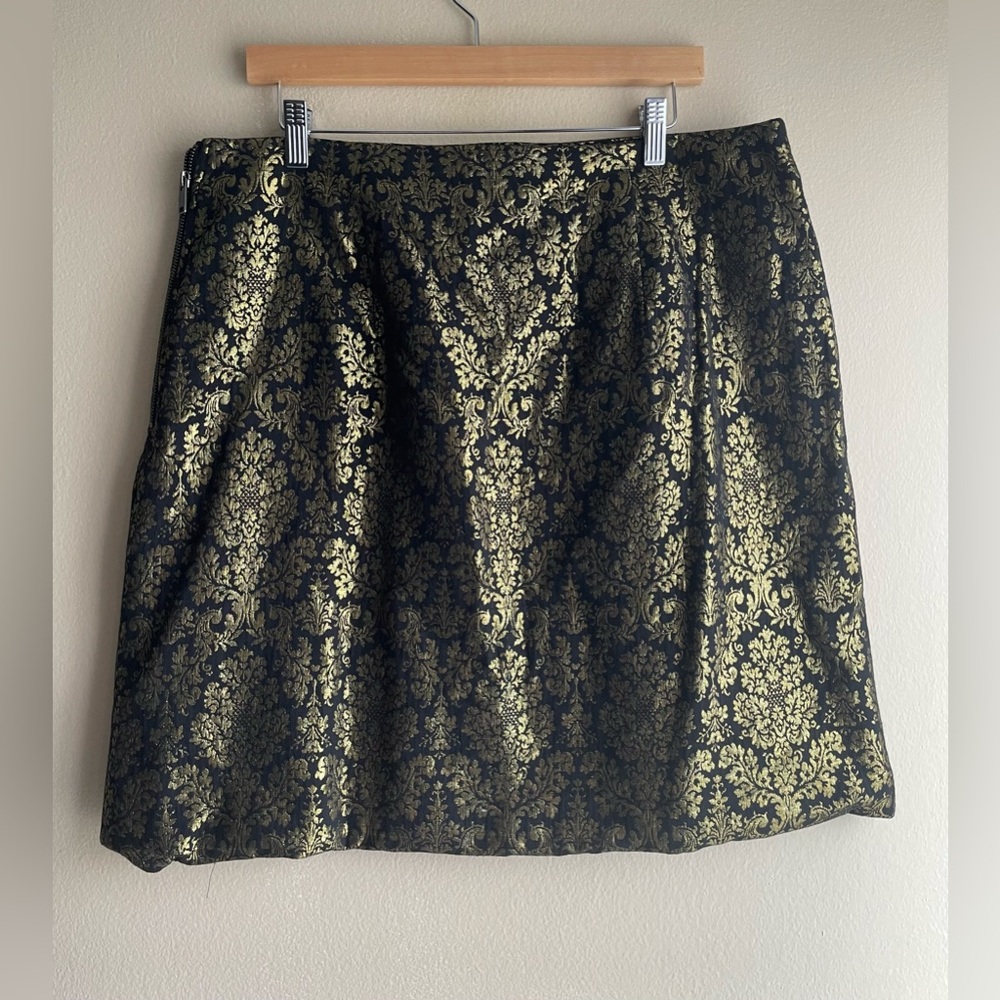 Worthington Golden Black Skirt Size 16 - Picture 3 of 8